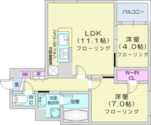 ラ・クラッセ札幌ステーションラフィーネの物件間取画像